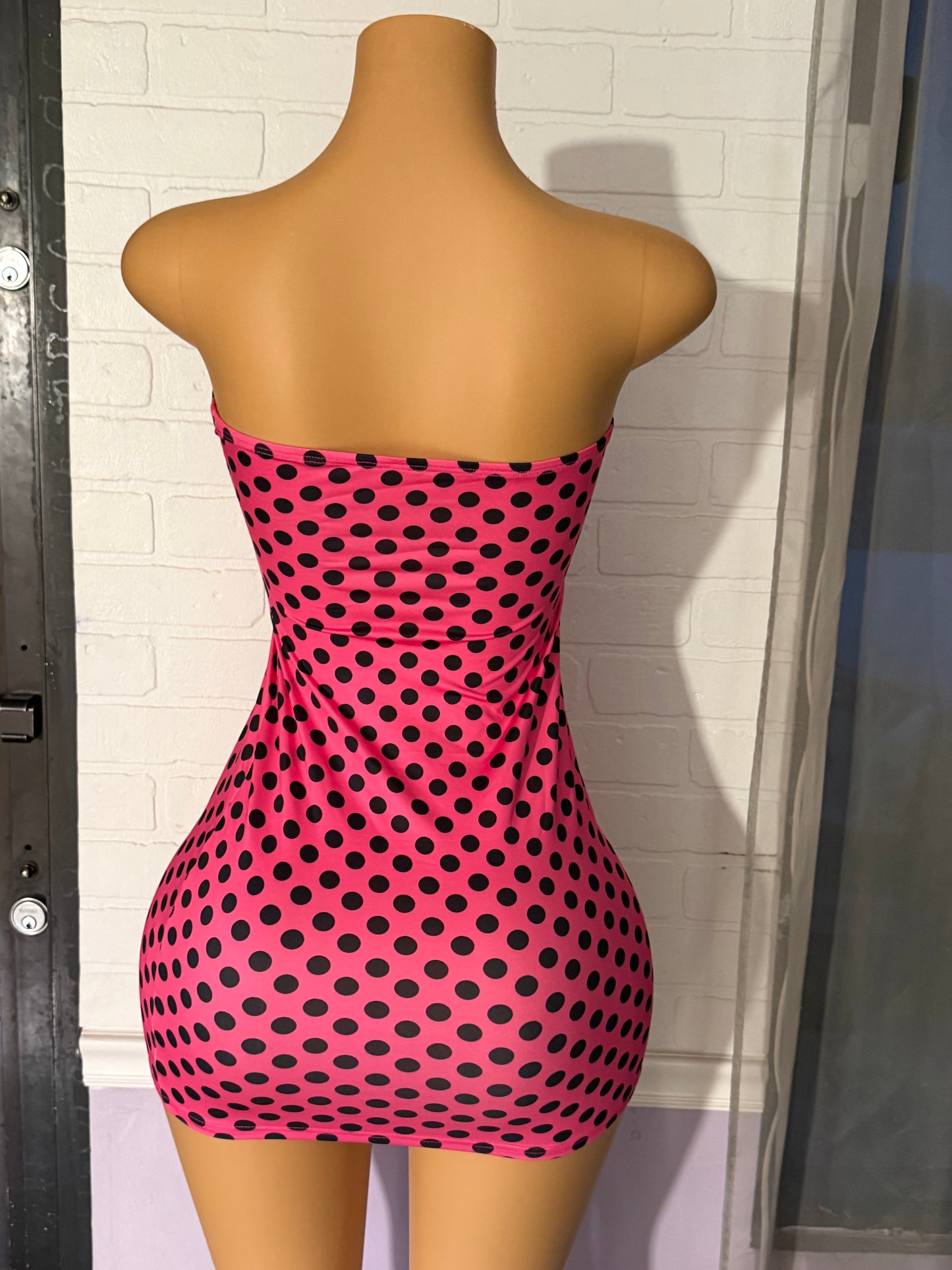 Pink Polka Dress