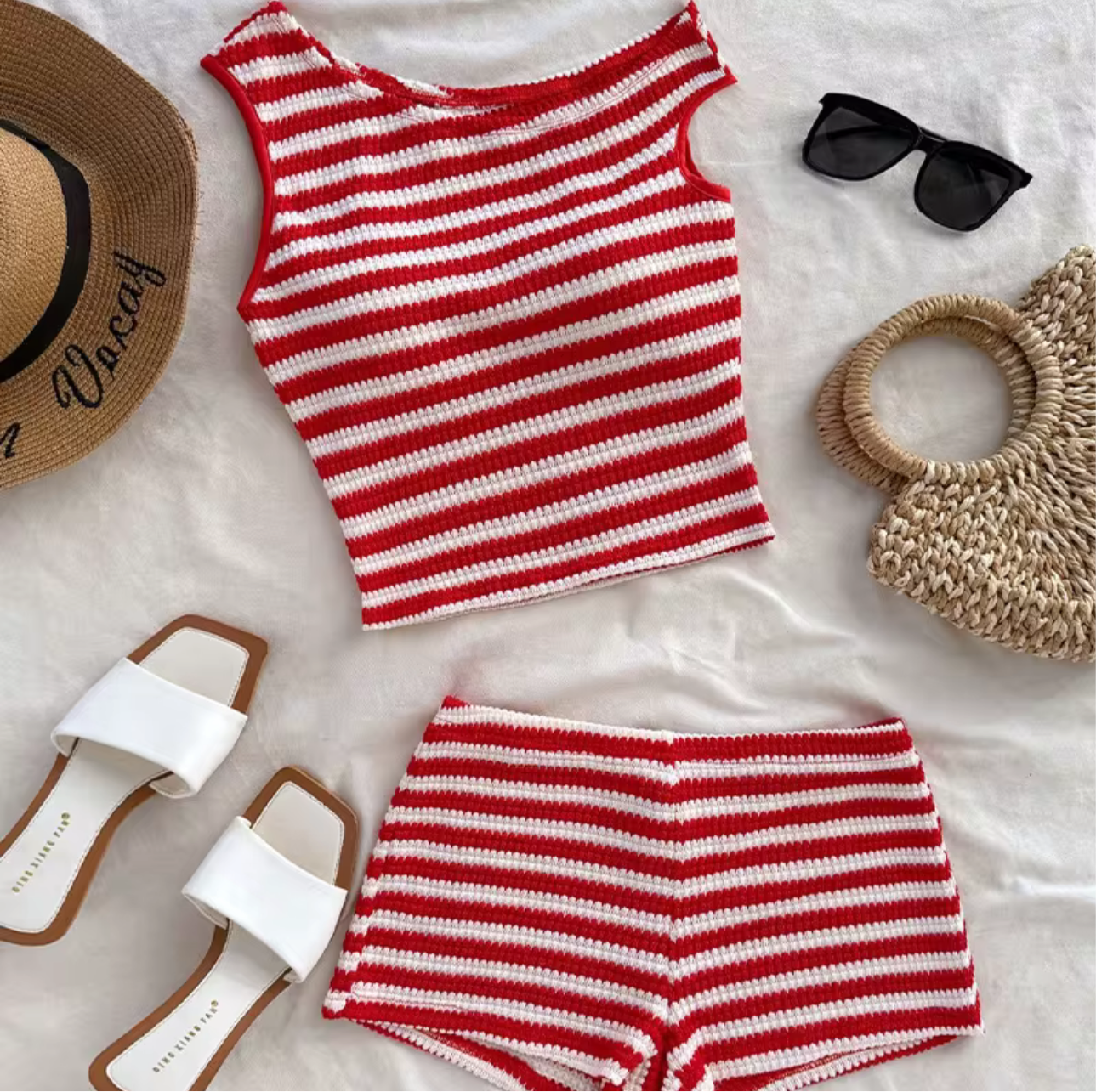Red Stripe 2 Piece Set