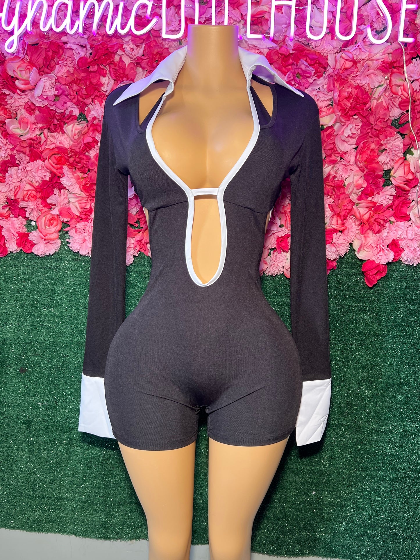 She Means Business Romper