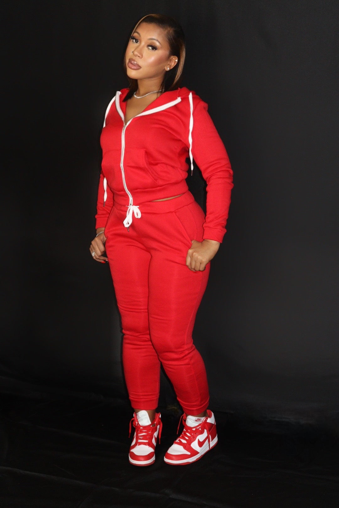 Chill Mode Jogger Set - Red