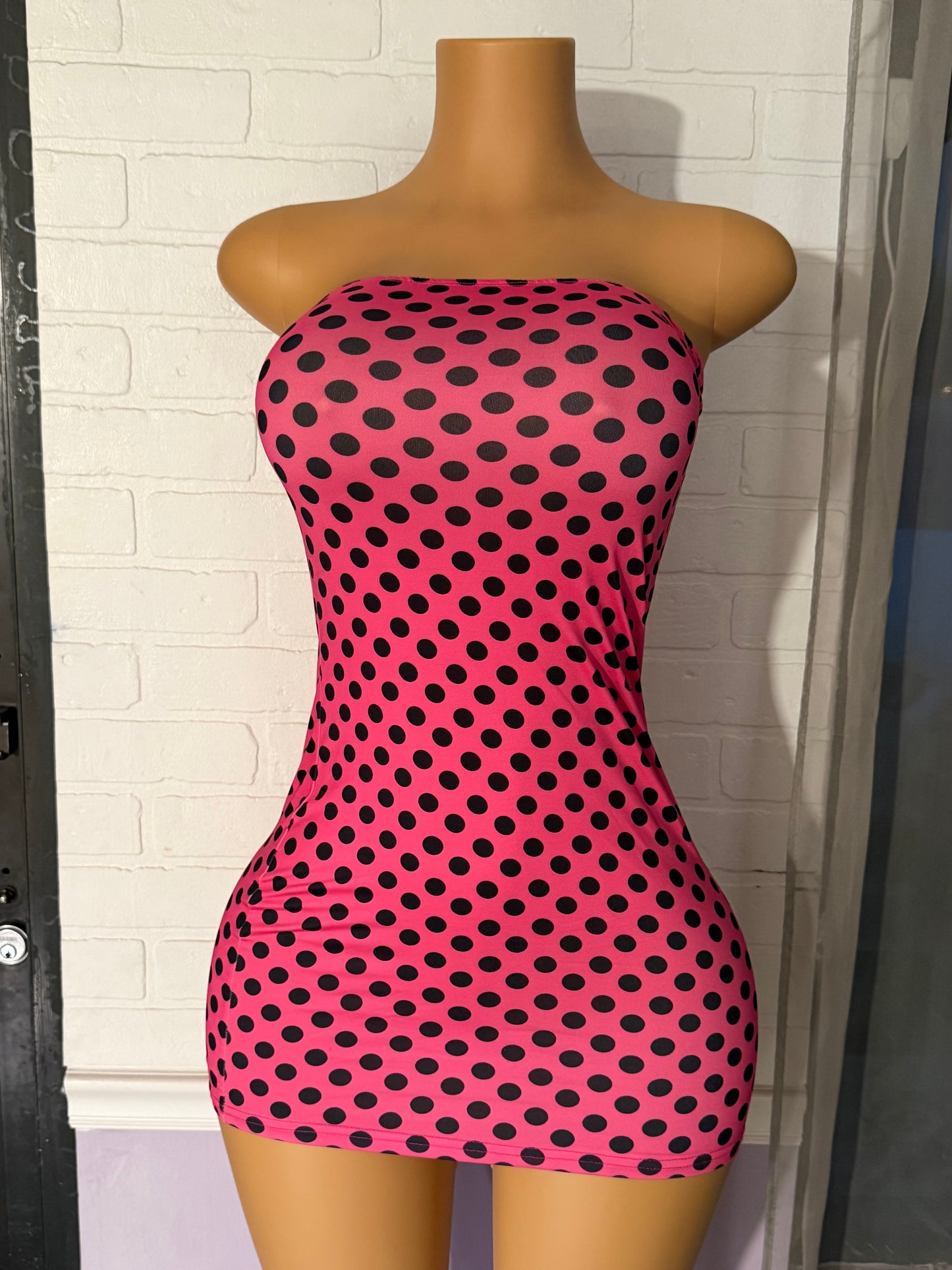 Pink Polka Dress