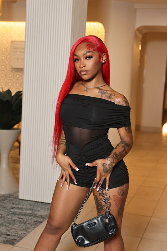 Find Your Way Mesh Romper