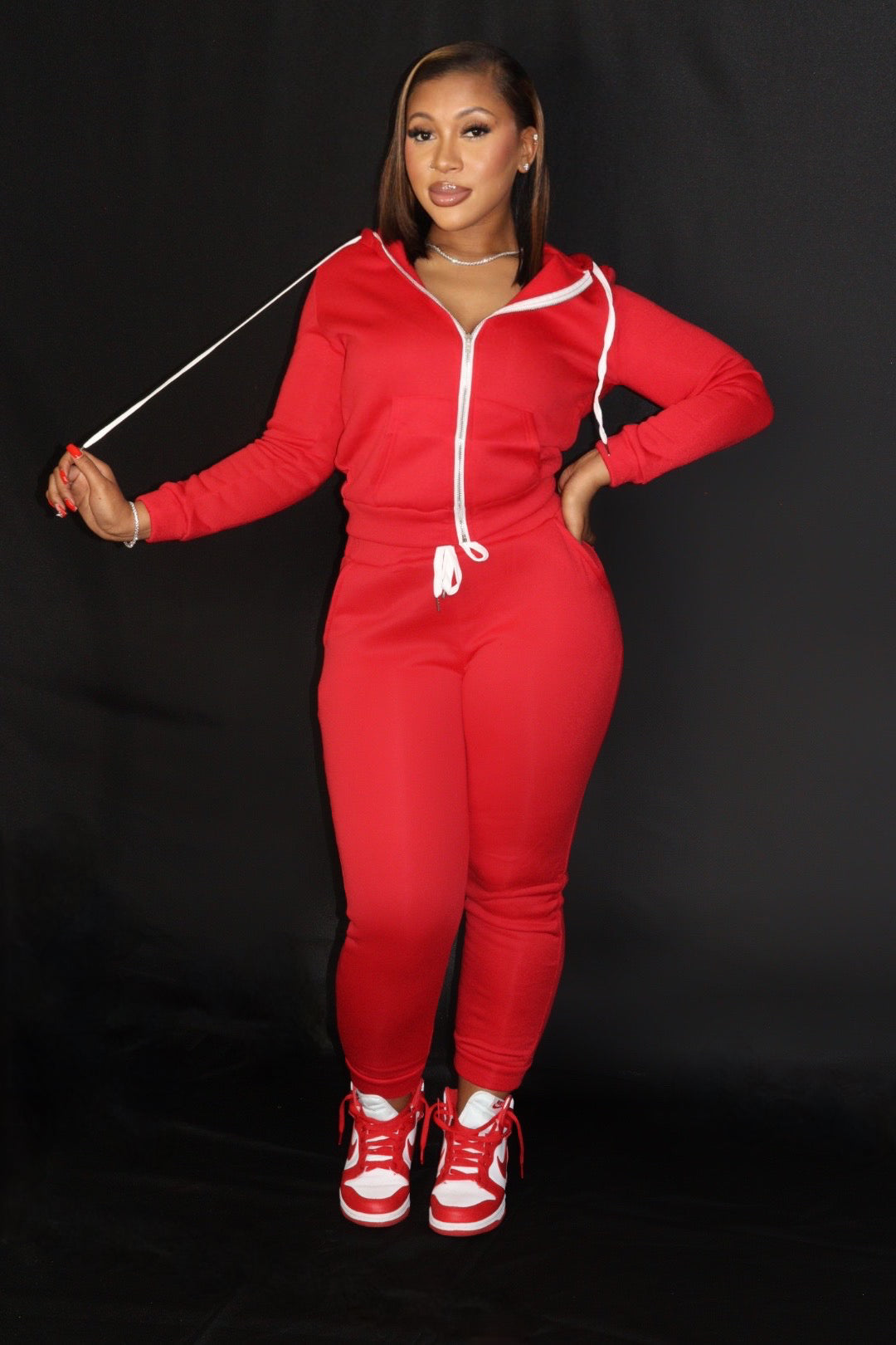 Chill Mode Jogger Set - Red