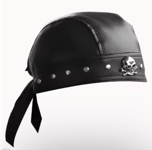 Leather Skull Bandana